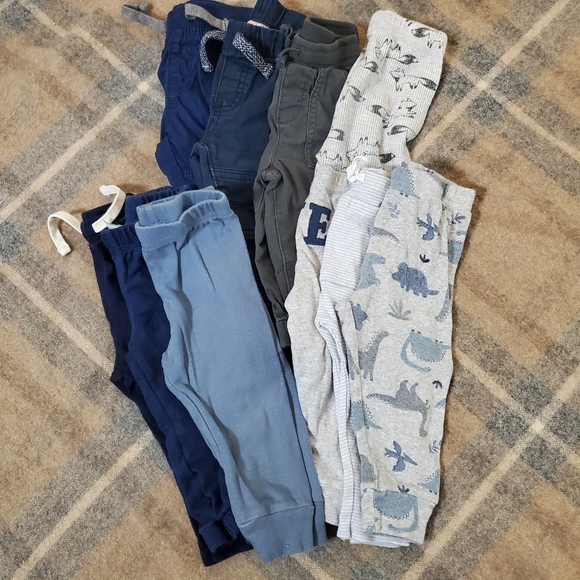 Carter's Other - Bundle of 10 pairs of Boys Toddlers Pants Bottoms size 12 Months Carter's etc